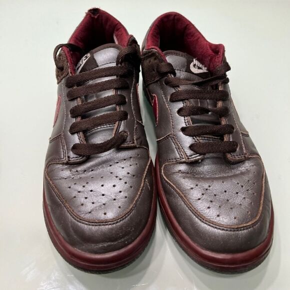 Nike Dunk Low Cinder Red & Brown Leather 309324-261 Women’s Size 7.5 - Picture 1 of 4